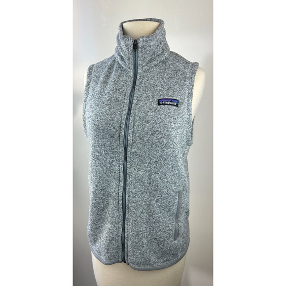Patagonia Better Sweater Vest Jacket Fleece Full Zip Gray Women's Size Small - Picture 15 of 16
